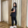 Colete Feminino Raquel com Bolsos Falsos Preto - Fernanda Ramos Store