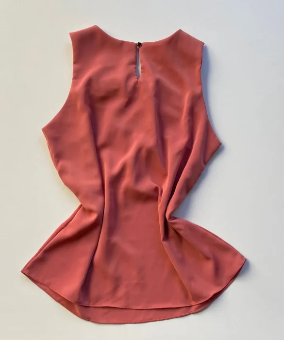 Regata Feminina Crepe Antonella Rosé - Fernanda Ramos Store