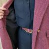 Blazer Feminino Tweed Manga Longa Aurora Vinho com Botões Dourados - Fernanda Ramos Store