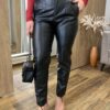 Calça Feminina Couro Eco Skinny Maitê Preta - Fernanda Ramos Store