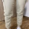 Calça Feminina Jogger Cargo Jeans Caqui com Cinto - Fernanda Ramos Store