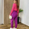 Calça Feminina Jogger Valentina com Bolsos e Amarração Fúcsia - Fernanda Ramos Store