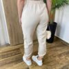 Calça Feminina Jogger Valentina com Bolsos e Amarração Nude - Fernanda Ramos Store