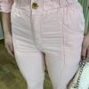 Calça Feminina Mom com Elástico Liocel Rosa 016537 - Fernanda Ramos Store