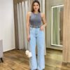 Calça Feminina Stella Wide Leg Jeans - Fernanda Ramos Store