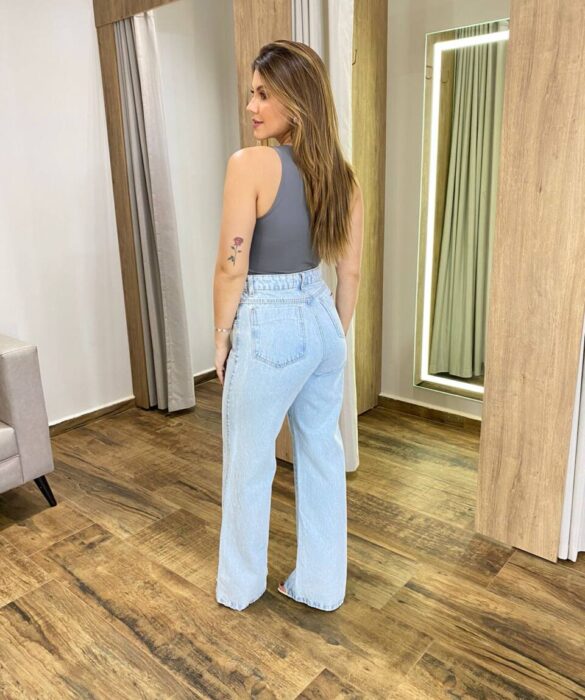 Calça Feminina Stella Wide Leg Jeans - Fernanda Ramos Store