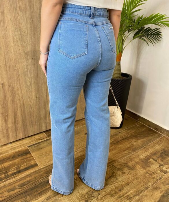 Calça Jeans Feminina Marina Wide Leg com Elastano - Fernanda Ramos Store