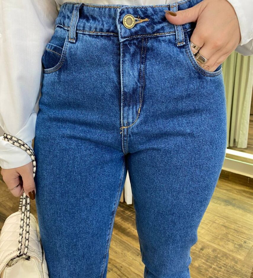 Calça Jeans Feminina Mom Cecília 29425 - Fernanda Ramos Store