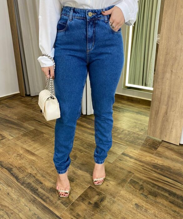 Calça Jeans Feminina Mom Cecília 29425 - Fernanda Ramos Store