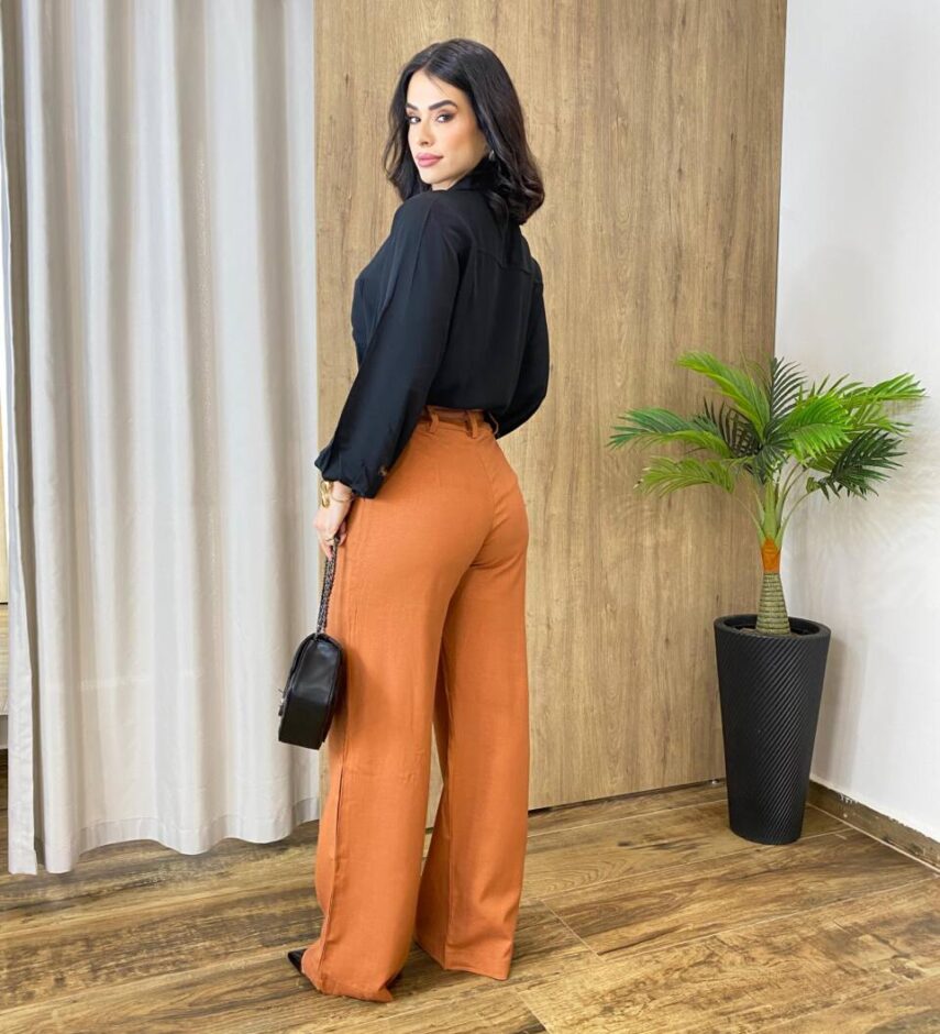 Camisa Feminina Manga Longa Isabella Preta - Fernanda Ramos Store