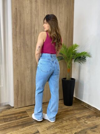 Cropped Feminino sem Bojo Aline Canelado Fúcsia - Fernanda Ramos Store