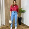 Cropped Feminino sem Bojo Cherry Vinho - Fernanda Ramos Store