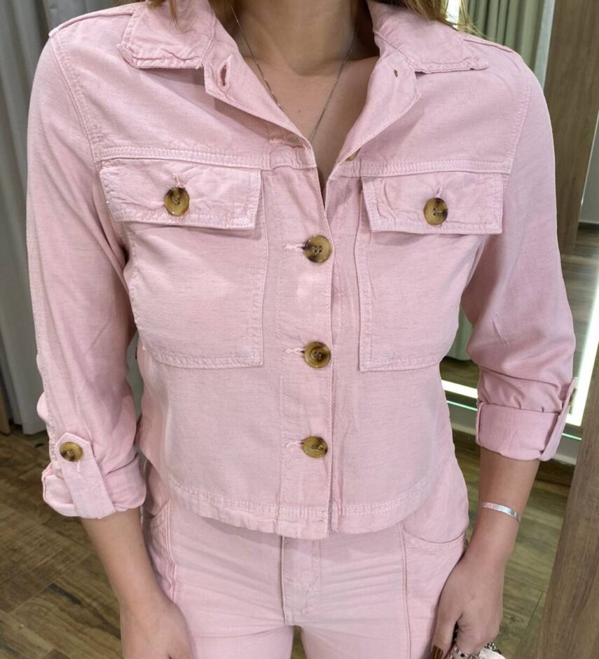 Jaqueta Feminina Liocel Olívia Rosa 023100 - Fernanda Ramos Store