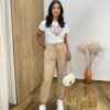 T-shirt Feminina Manga Curta Off White Amore - Fernanda Ramos Store