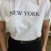 T-shirt Manga Curta Plus Size Off White New York - Fernanda Ramos Store