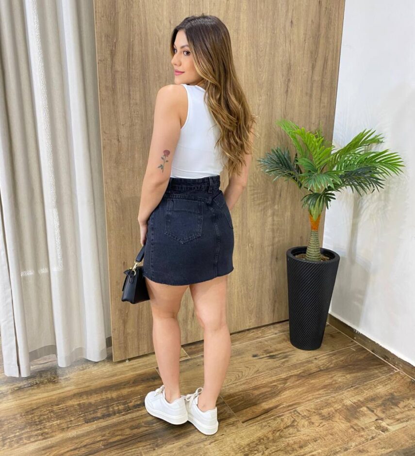 Body Feminino Luna sem Bojo Poliamida Branco - Fernanda Ramos Store