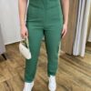 Calça Feminina Alfaiataria Elo com Zíper Verde - Fernanda Ramos Store