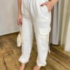 Calça Feminina Parachute Cargo Off White - Fernanda Ramos Store