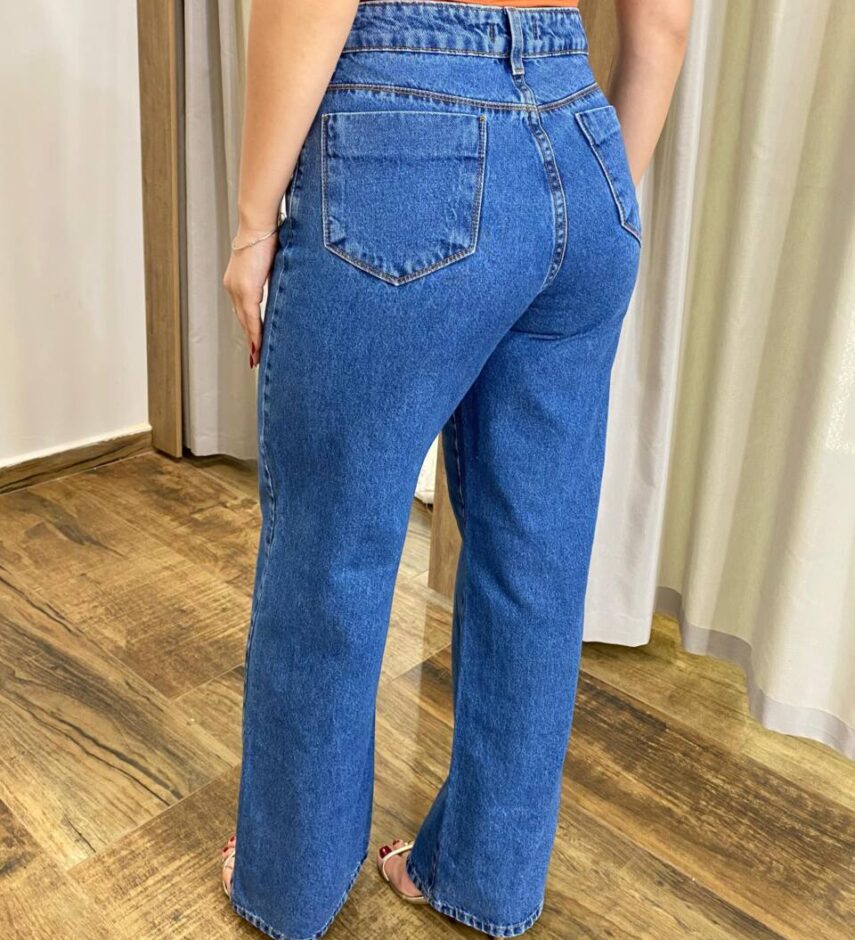 Calça Jeans Feminina Ana Wide Leg - Fernanda Ramos Store