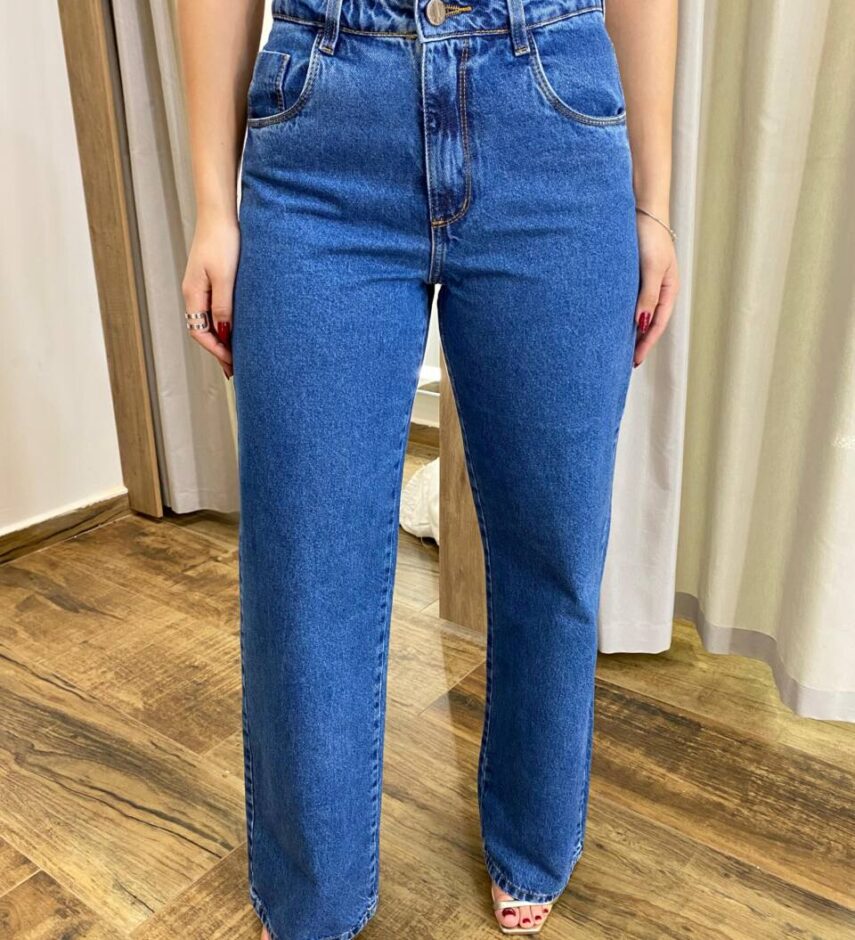 Calça Jeans Feminina Ana Wide Leg - Fernanda Ramos Store