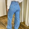 Calça Jeans Feminina Mariana Wide Leg com Aplicações - Fernanda Ramos Store