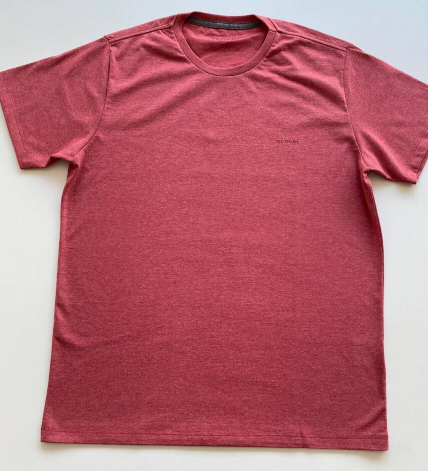 Camiseta Masculina Essencial Slim Ogochi Vermelha Mesclada 0045 - Fernanda Ramos Store