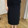 Conjunto Feminino Ayla Regata e Saia Midi Preto com Cinto - Fernanda Ramos Store