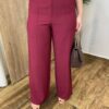 Conjunto Feminino Fernanda Colete e Calça Pantalona Vinho - Fernanda Ramos Store