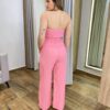 Conjunto Feminino Laísa Blusa Tomara que Caia e Calça Rosa - Fernanda Ramos Store