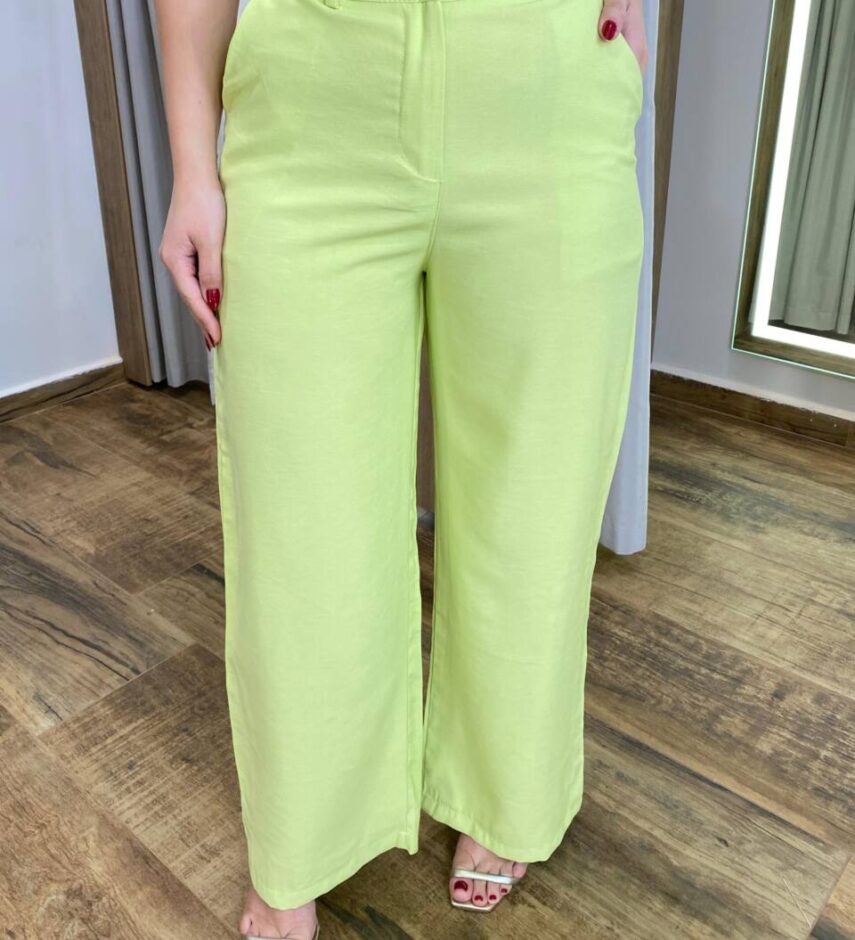 Conjunto Feminino Laísa Blusa Tomara que Caia e Calça Verde - Fernanda Ramos Store