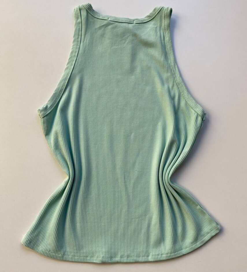 Regata Feminina Canelada Luna Verde - Fernanda Ramos Store
