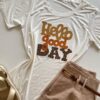 T-shirt Feminina Manga Curta Hello Good Day Off White - Fernanda Ramos Store