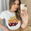 T-shirt Feminina Manga Curta Nude I Love You - Fernanda Ramos Store