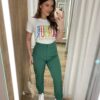 T-shirt Feminina Manga Curta Off White Amour - Fernanda Ramos Store