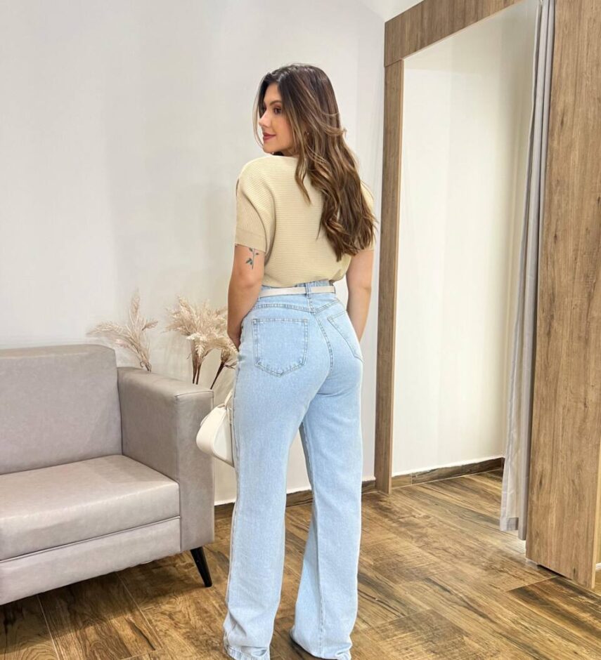 Blusa Feminina Modal Manga Curta Tália Nude - Fernanda Ramos Store