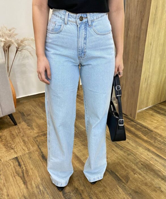 Calça Jeans Feminina Marcela Wide Leg - Fernanda Ramos Store