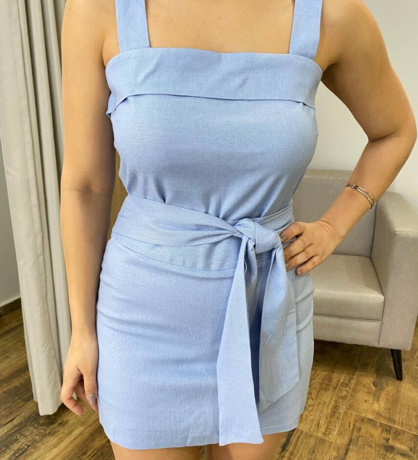 Conjunto Feminino Alana Cropped e Short Saia Lilás com Amarração - Fernanda Ramos Store