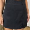 Conjunto Feminino Bella Cropped sem Bojo e Short Saia com Zíper Preto - Fernanda Ramos Store