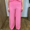 Conjunto Feminino Fernanda Regata e Calça Pantalona Rosa - Fernanda Ramos Store