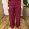 Conjunto Feminino Fernanda Regata e Calça Pantalona Vinho - Fernanda Ramos Store