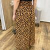 Saia Feminina Longa Luísa com Bolsos e Fenda Estampada Animal Print - Fernanda Ramos Store