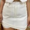 Short Saia Feminino Clara Alfaiataria Branco - Fernanda Ramos Store