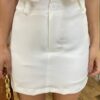 Short Saia Feminino Clara Alfaiataria Branco - Fernanda Ramos Store