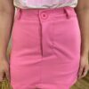 Short Saia Feminino Clara Alfaiataria Rosa - Fernanda Ramos Store