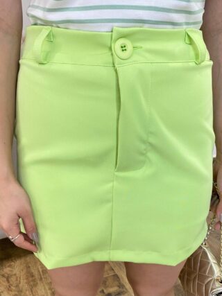 Short Saia Feminino Clara Alfaiataria Verde - Fernanda Ramos Store