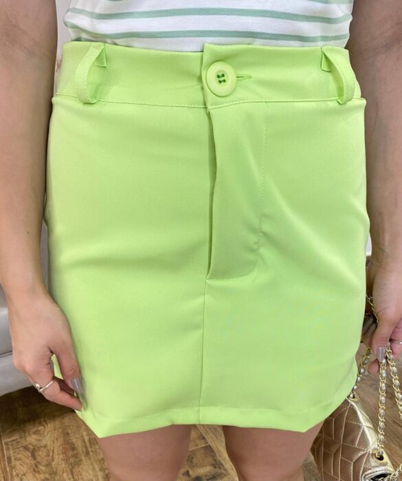 Short Saia Feminino Clara Alfaiataria Verde - Fernanda Ramos Store