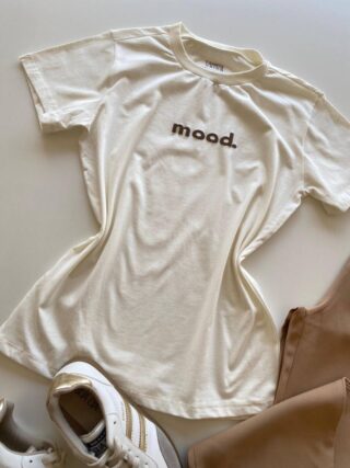 T-shirt Feminina Manga Curta Off White Mood - Fernanda Ramos Store