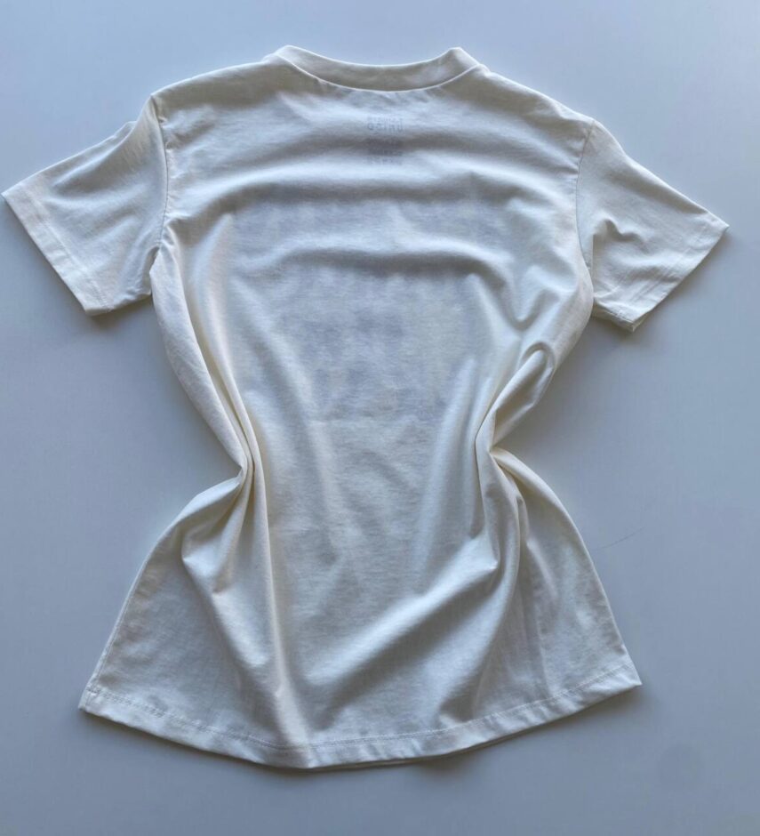 T-shirt Feminina Manga Curta Off White Stars - Fernanda Ramos Store