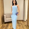 Vestido Longo Rebecca sem Bojo Tomara que Caia com Ziper Azul - Fernanda Ramos Store