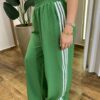 Calça Feminina Pantalona Duda Verde com Detalhe de Listras - Fernanda Ramos Store